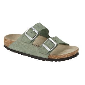 NWT Birkenstock Arizona Shimmering Suede in Thyme Sz 39